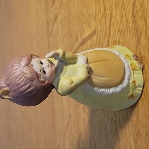 Vintage Porcelain Jasco Bell Figurine Girl -No Orig Box Taiwan 1979